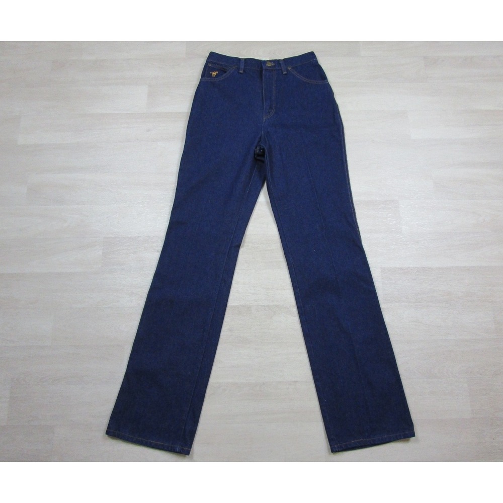 Vintage 70s Wrangler No Fault Jean Women's (27" Waist) High Rise Boot LONG USA